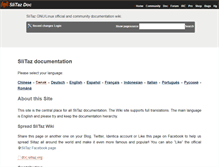 Tablet Screenshot of doc.slitaz.org